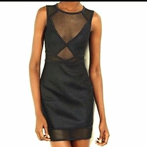 EXPRESS Mesh Fishnet Bodycon Dress Size S